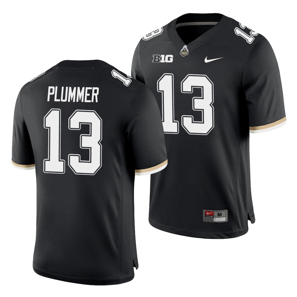 Purdue Boilermakers Jack Plummer Black College Game Jersey