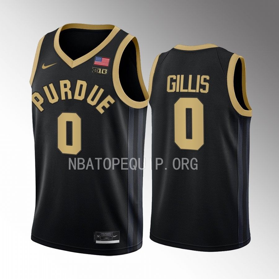 Purdue Boilermakers Mason Gillis Jersey 2022-23 College Black Uniform