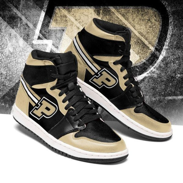 Purdue Boilermakers NCAA Team Sneakers Gift For Fans High Top Air Jordan Sneaker, Air Jordan Hightop