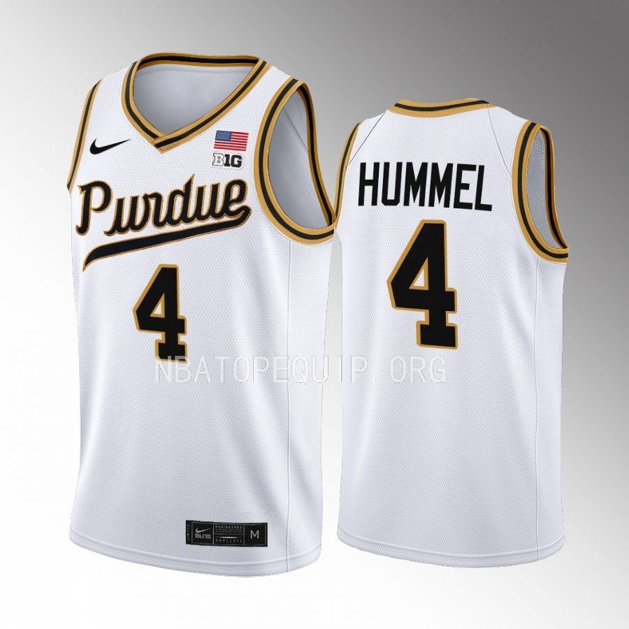 Purdue Boilermakers Robbie Hummel Jersey Rick Mount-Era White Throwback Uniform