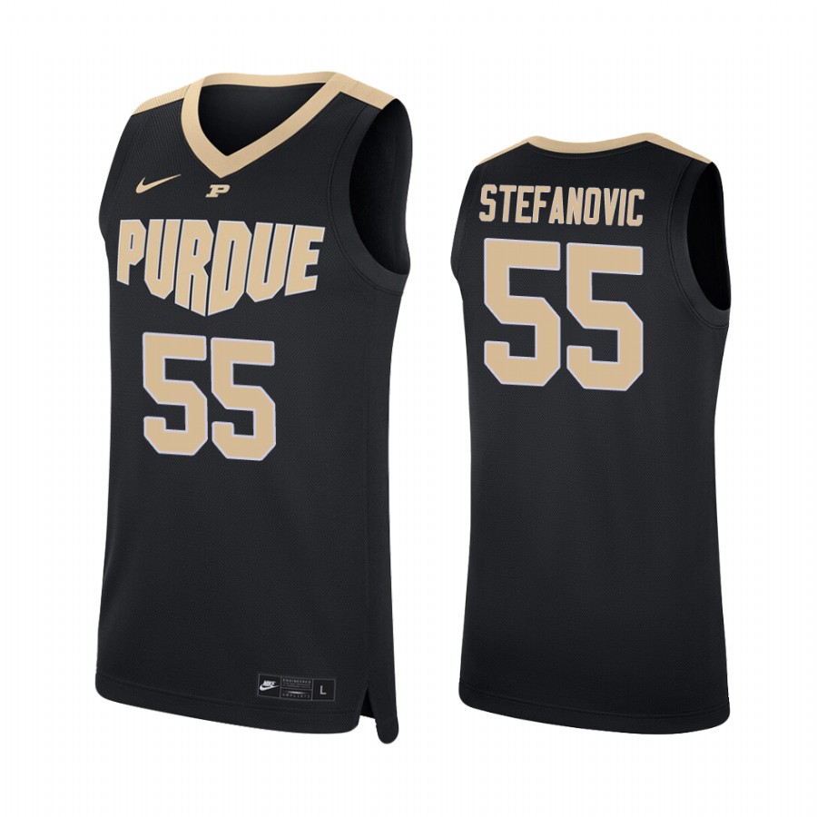 Purdue Boilermakers Sasha Stefanovic Black College Jersey