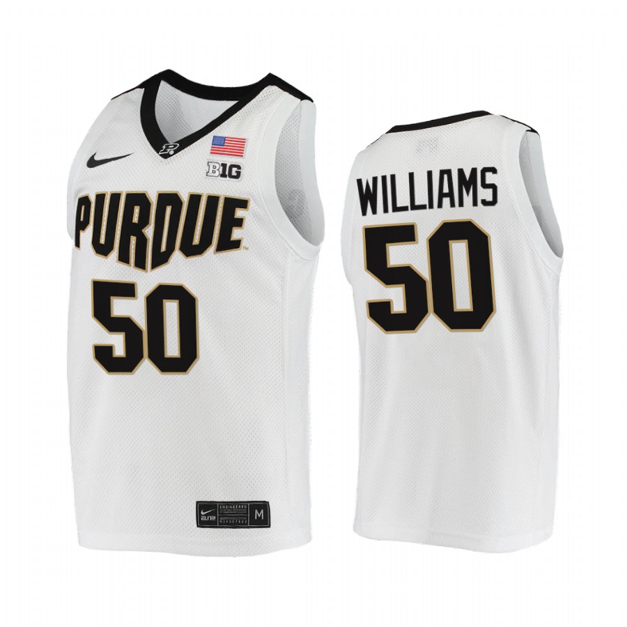 Purdue Boilermakers Trevion Williams Jersey 2021-22 College White Uniform
