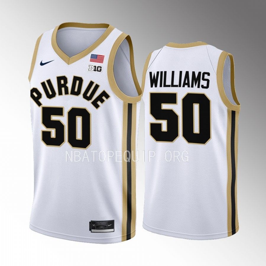 Purdue Boilermakers Trevion Williams Jersey 2022-23 College White Uniform