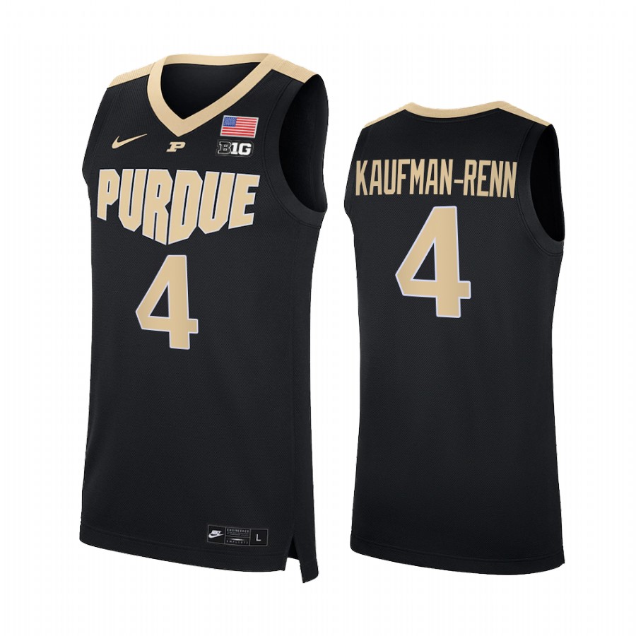 Purdue Boilermakers Trey Kaufman-Renn Jersey 2021-22 College Black Uniform