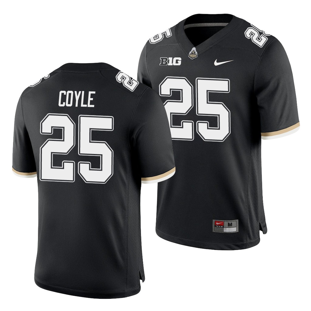 Purdue Boilermakers Tyler Coyle Black College Game Jersey