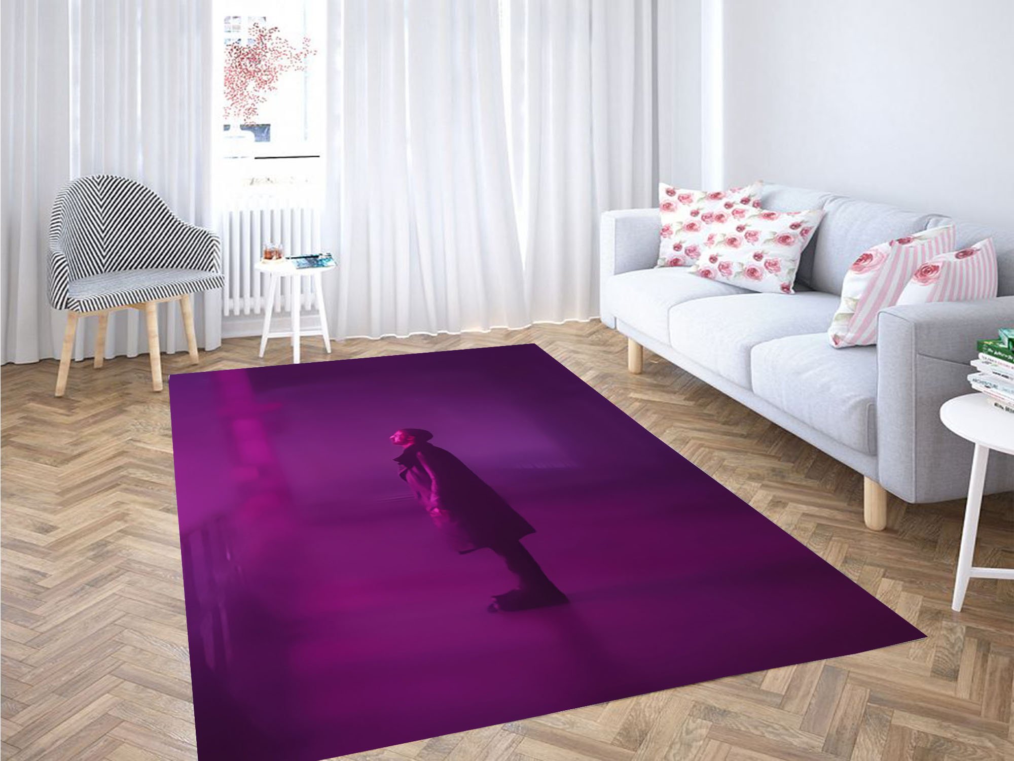 Purple Light Blade Runner Carpet Rectangle Rug