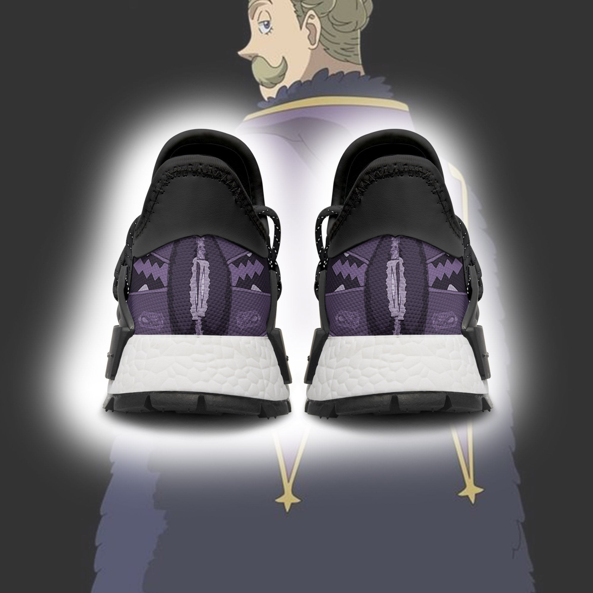Purple Orca Shoes Magic Knight Black Clover Anime Sneakers, NMD Shoes