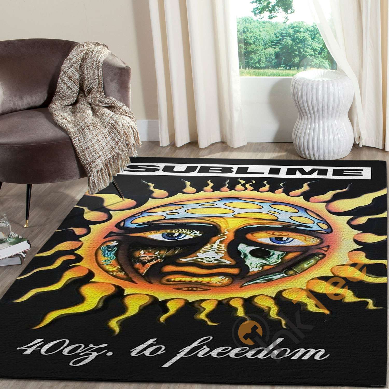 Pyramid America Sublime 40 Oz To Freedom Rectangle Rug