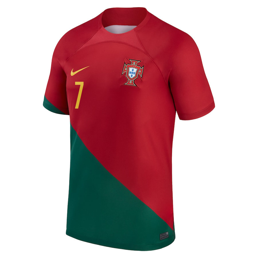 Qatar World Cup Portugal National Team 2022-23 Cristiano Ronaldo 7 Men Soccer Jersey- Home
