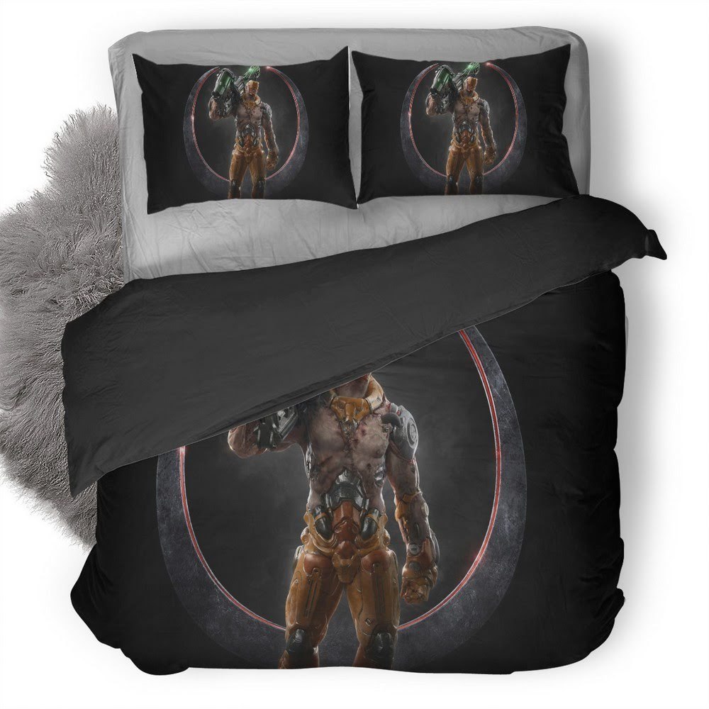 Quake Champions 12 3D Customized Duvet Cover Bedding Set