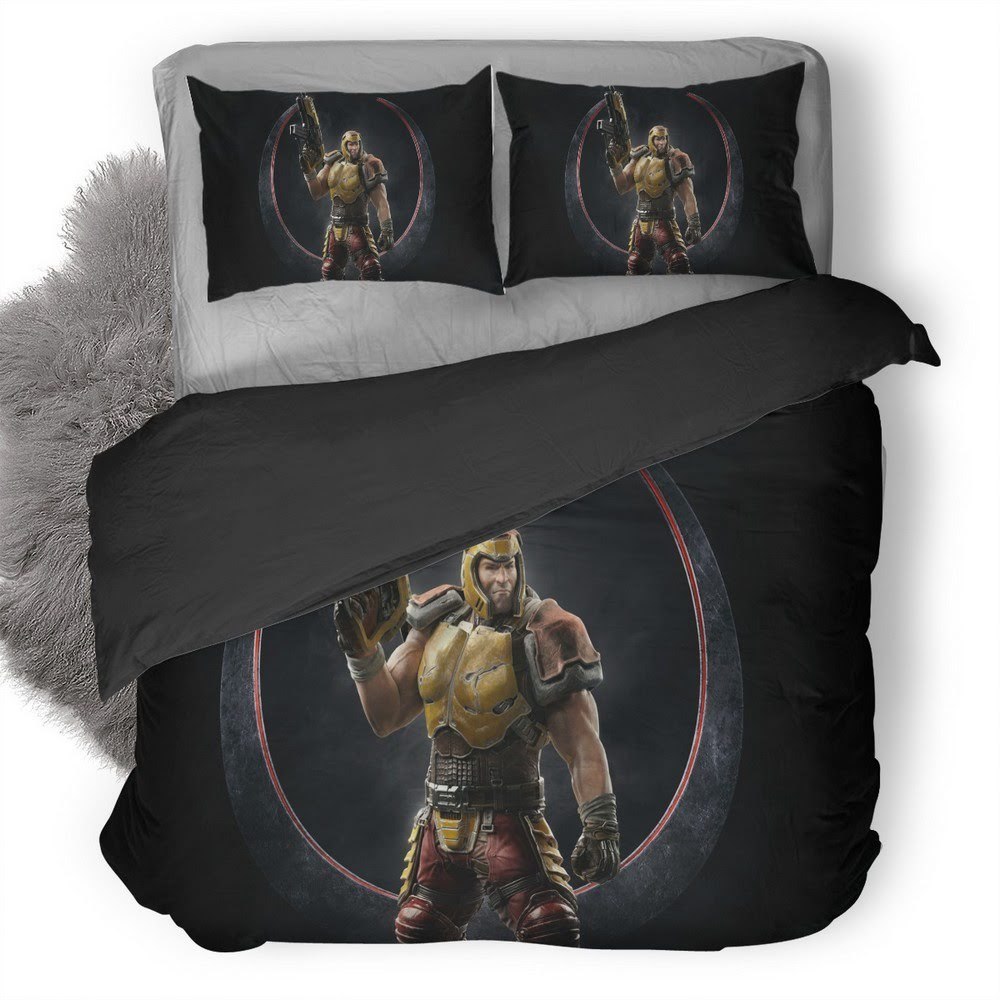 Quake Champions 3D Customized Duvet Cover Bedding Set