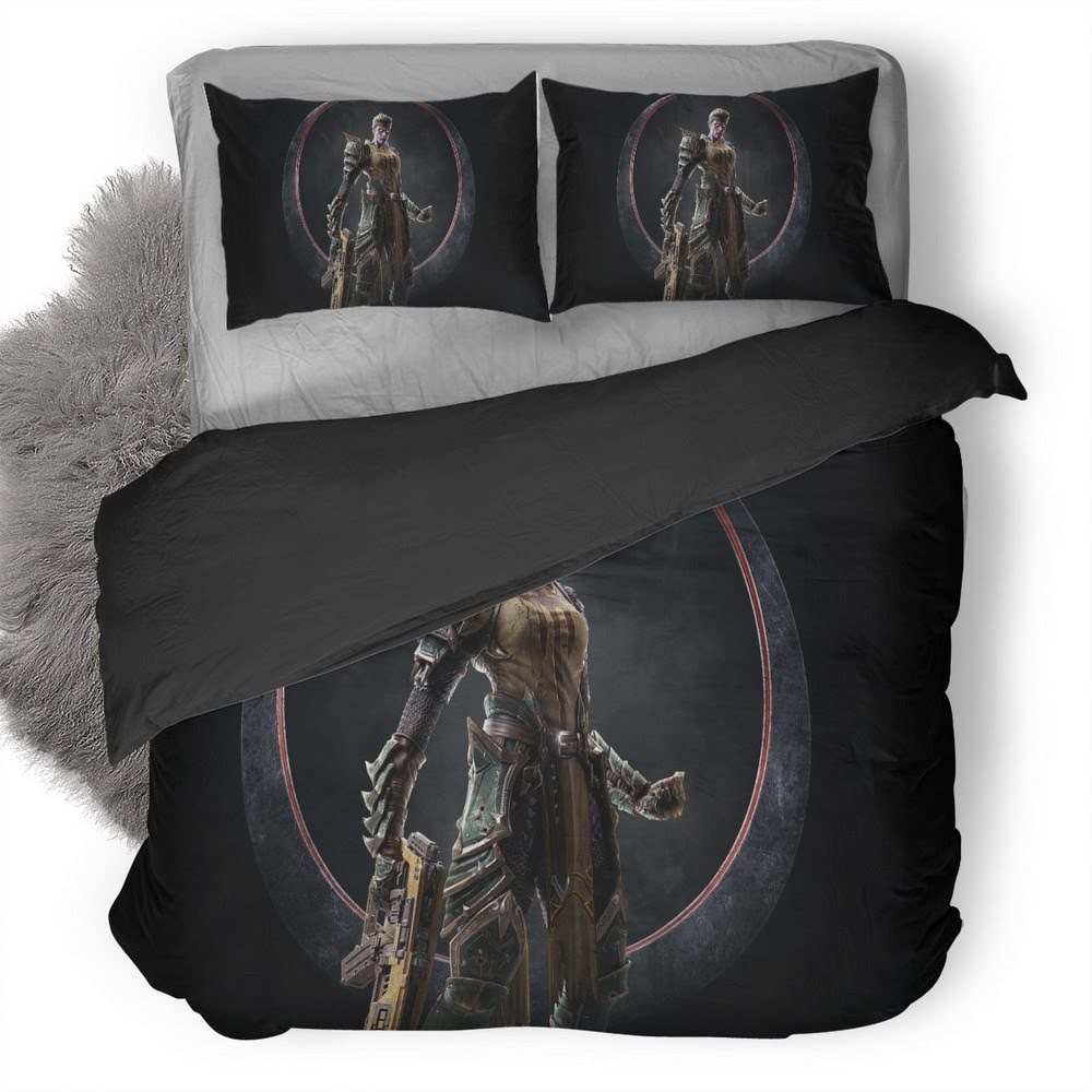 Quake Champions 3D Customized Duvet Cover Bedding Set