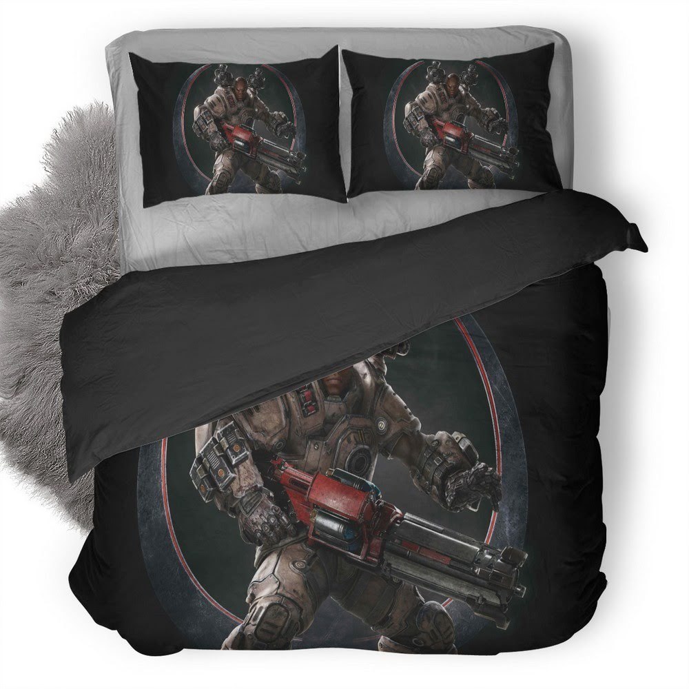 Quake Champions 3D Customized Duvet Cover Bedding Set