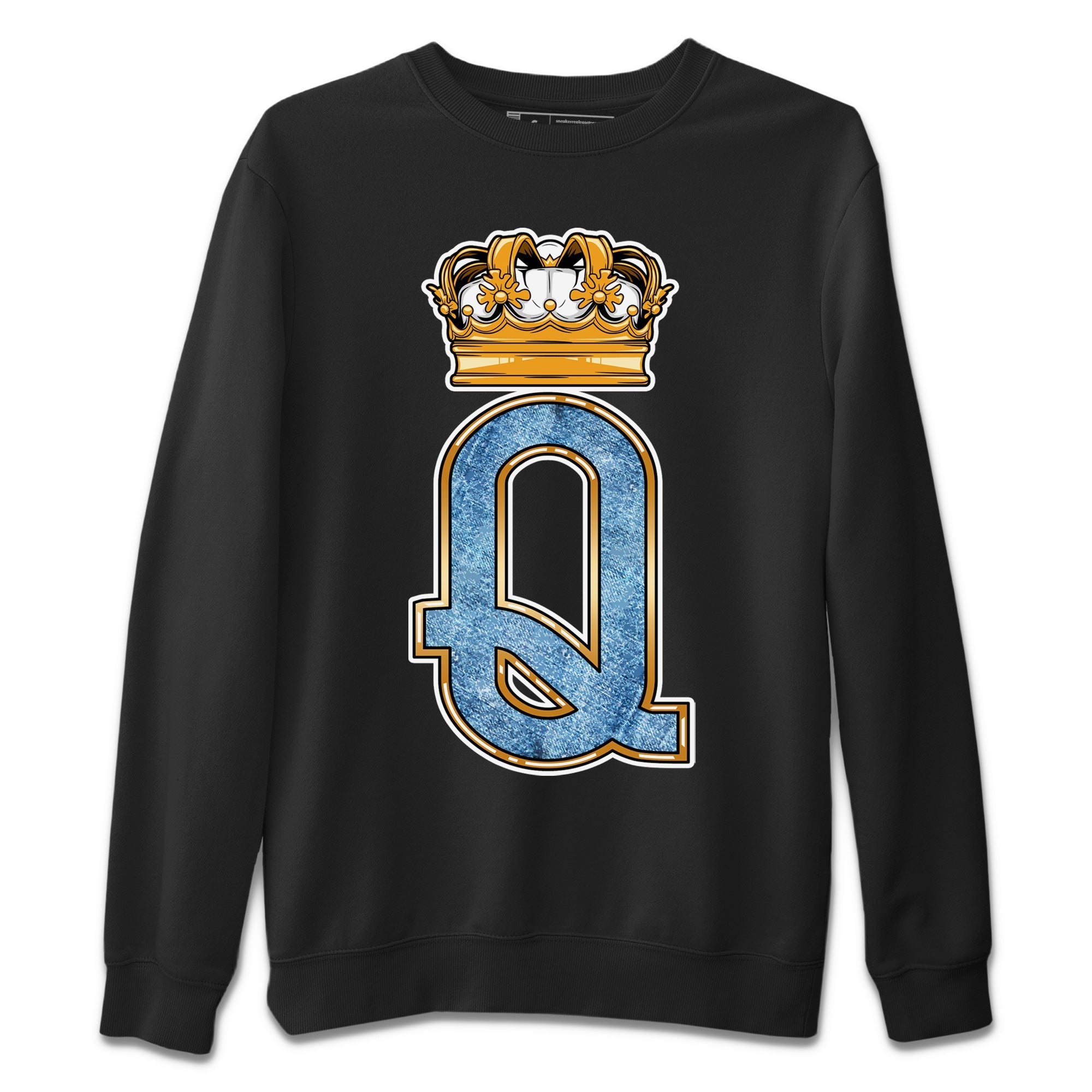 Queen Crown Unisex Sweater – Air Jordan 1 Denim, Sneakers Matching Sweater