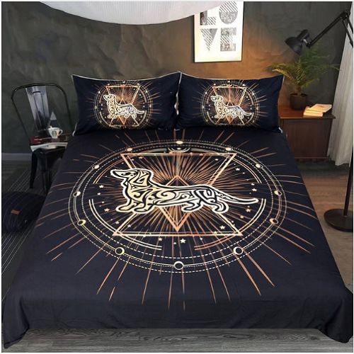 Queen Cute Puppy Duvet Cover Bedding Set