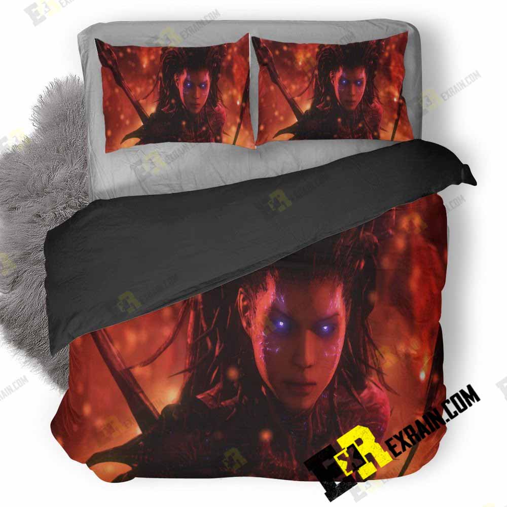 Queen Of Blades Starcraft H2 3D Customized Duvet Cover Bedding Set