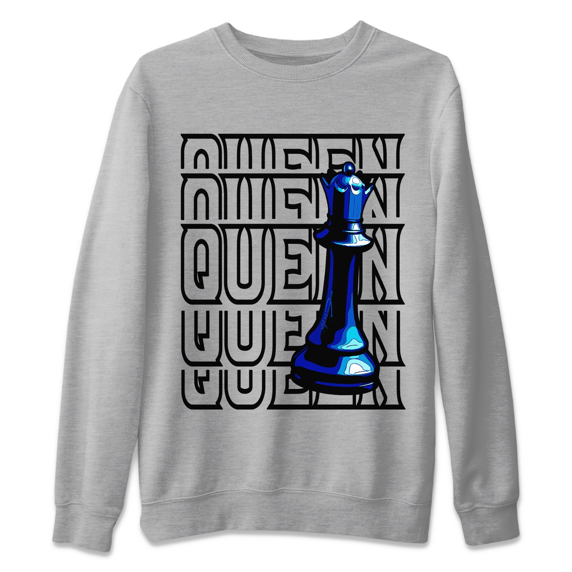 Queen Unisex Sweater – Air Jordan 12 Hyper Royal, Sneakers Matching Sweater