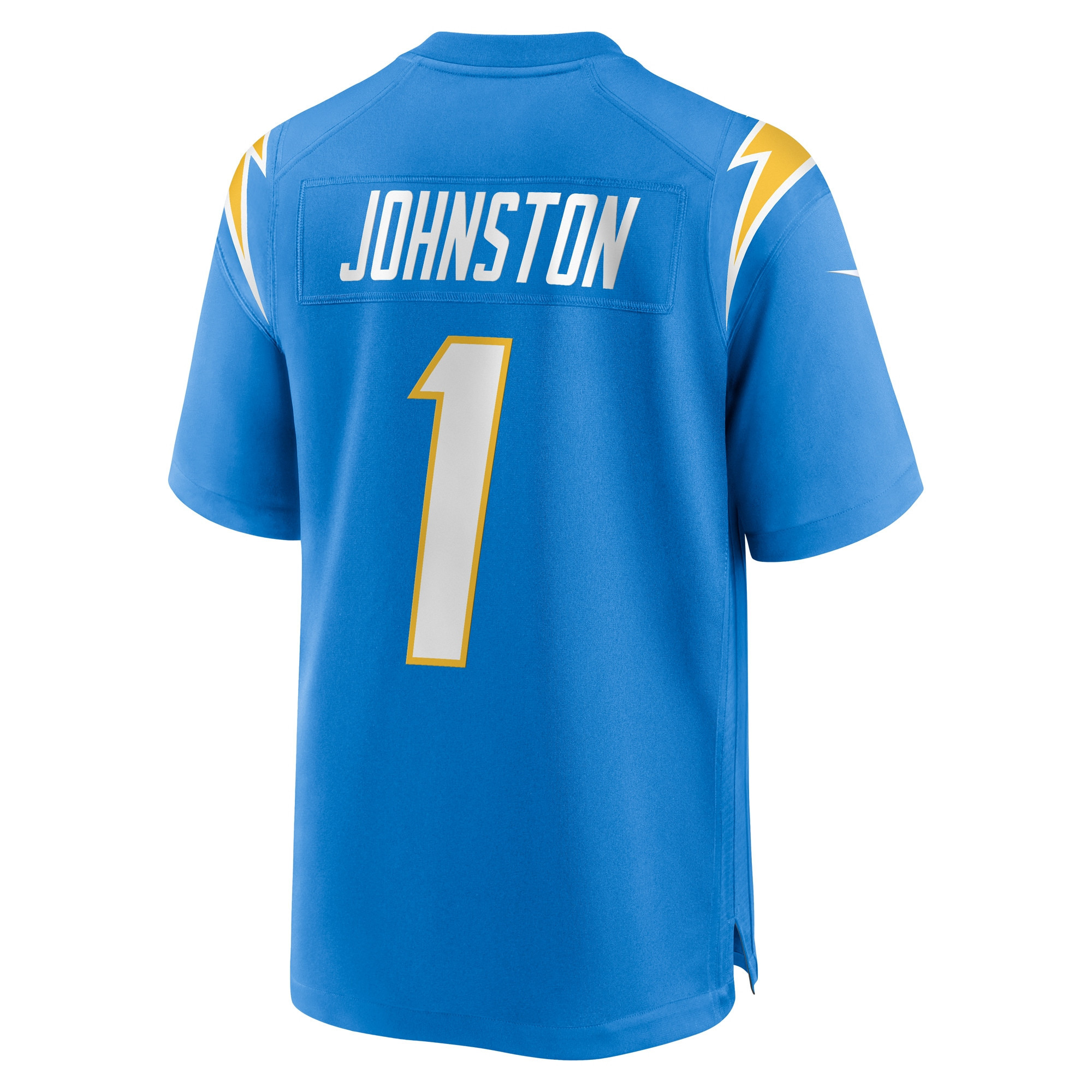 Quentin Johnston 1 Los Angeles Chargers 2023 NFL Draft Game Stitched Jersey – Powder Blue