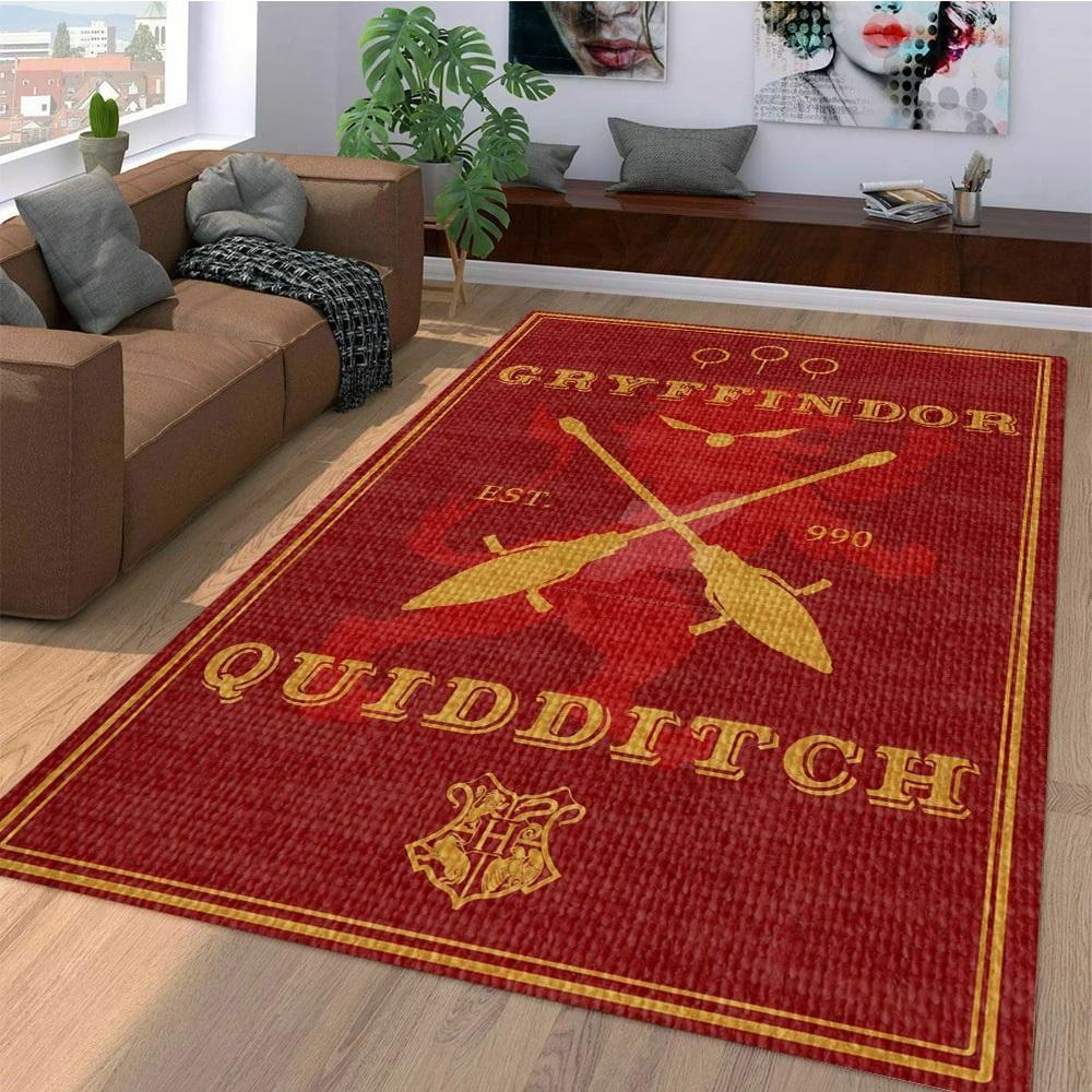 Quidditch Gryffindor Area Rectangle Rug