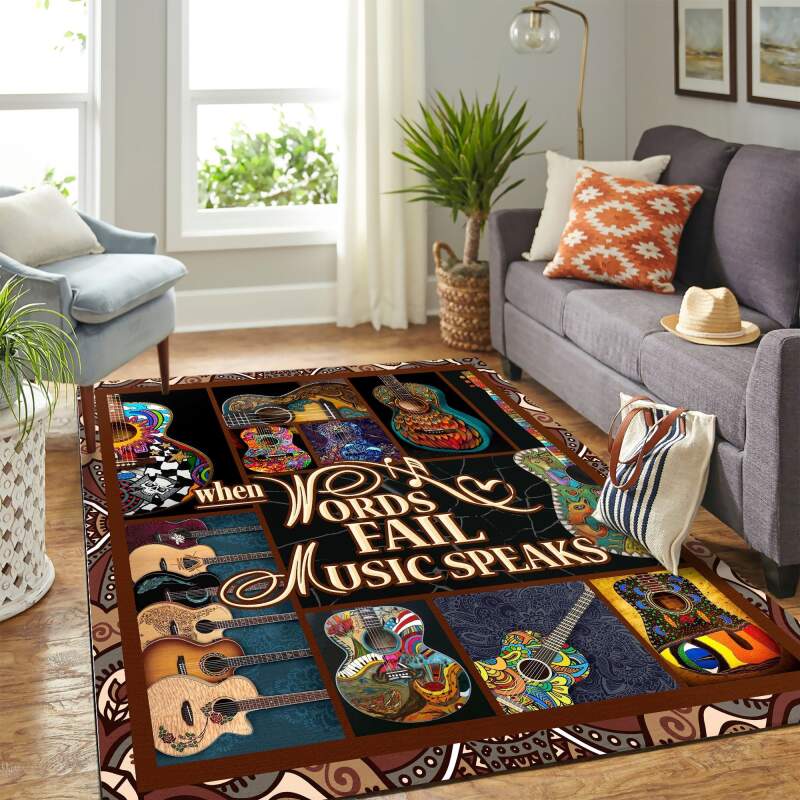 Quilt When Wordsfail Music Speakss – Guitar Love Mk Carpet Area Rectangle Rug