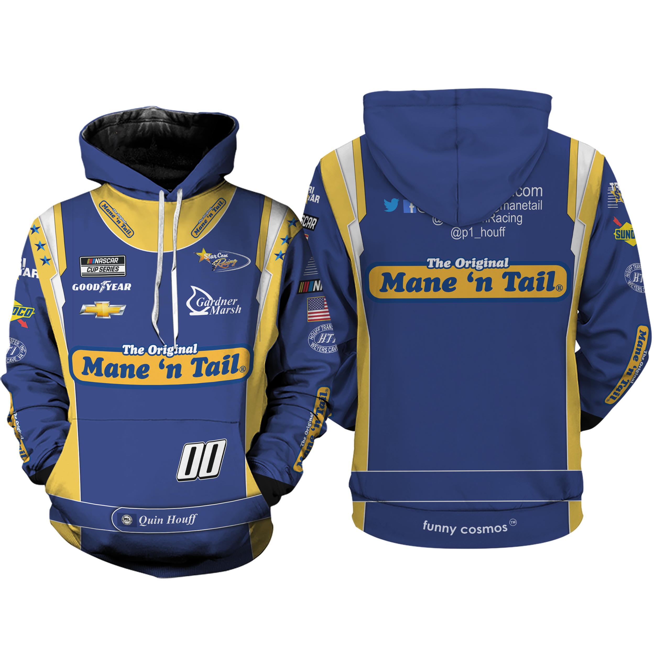 Quin Houff Nascar 2022 Hoodie Racing Uniform Clothes Hoodie