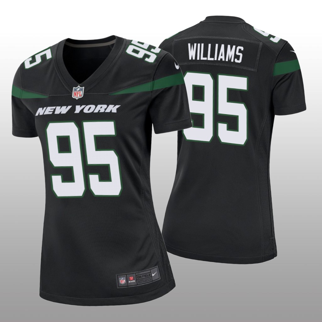 Quinnen Williams New York Jets Black NFL Draft Game Jersey