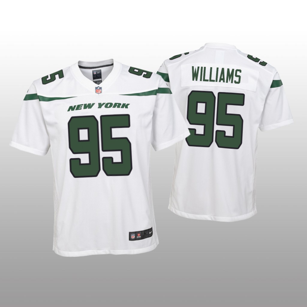 Quinnen Williams New York Jets White NFL Draft Game Jersey