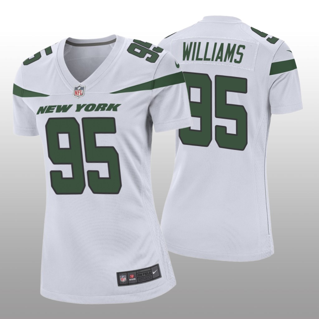 Quinnen Williams New York Jets White NFL Draft Game Jersey