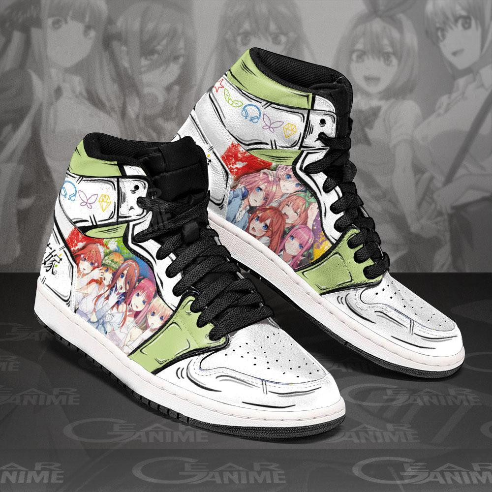 Quintessential Quintuplets JD1s Sneakers Anime Shoes, Air Jordan Hightop