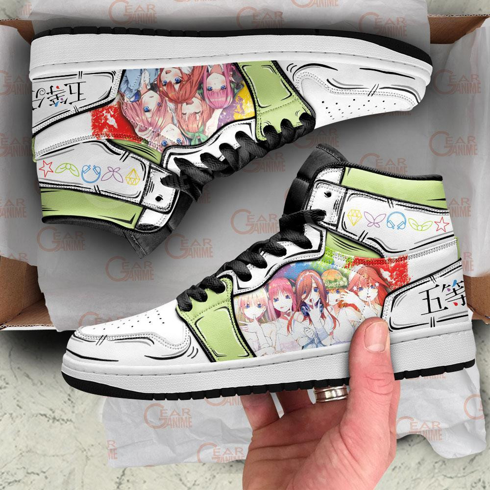 Quintessential Quintuplets JD1s Sneakers Anime Shoes, Air Jordan Hightop