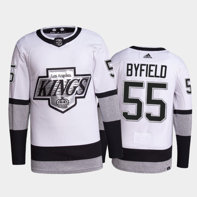 Quinton Byfield Los Angeles Kings Primegreen Pro Jersey 2021-22 White #55 Alternate Uniform