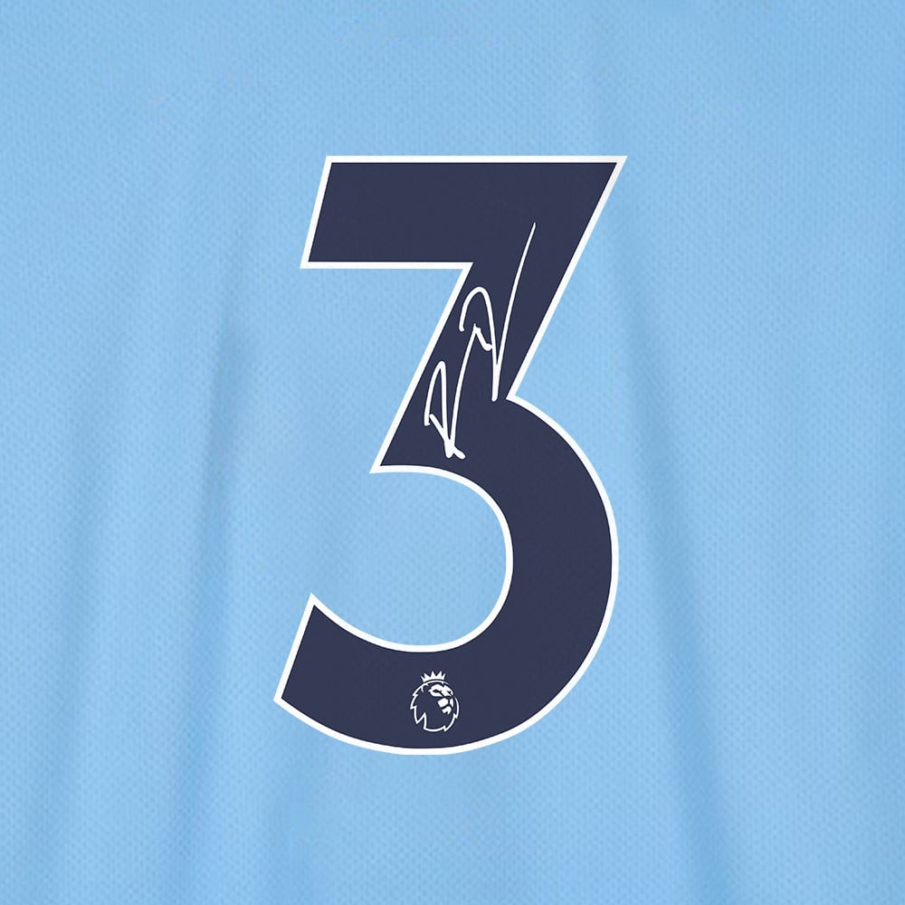 Rúben Dias 3 Signed Manchester City 2022/23 Home Men Jersey – Blue