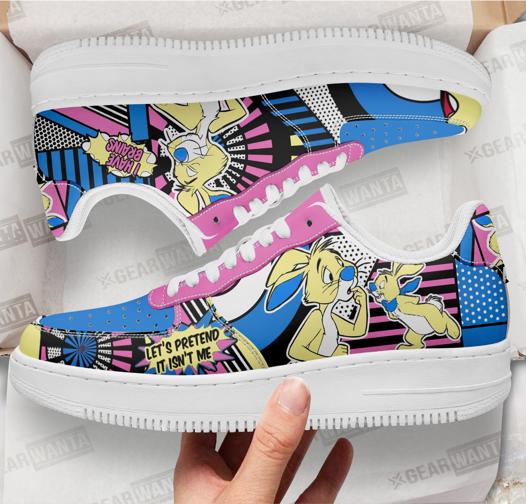 Rabbit Winnie The Pooh Air Sneakers Custom Comic Shoes