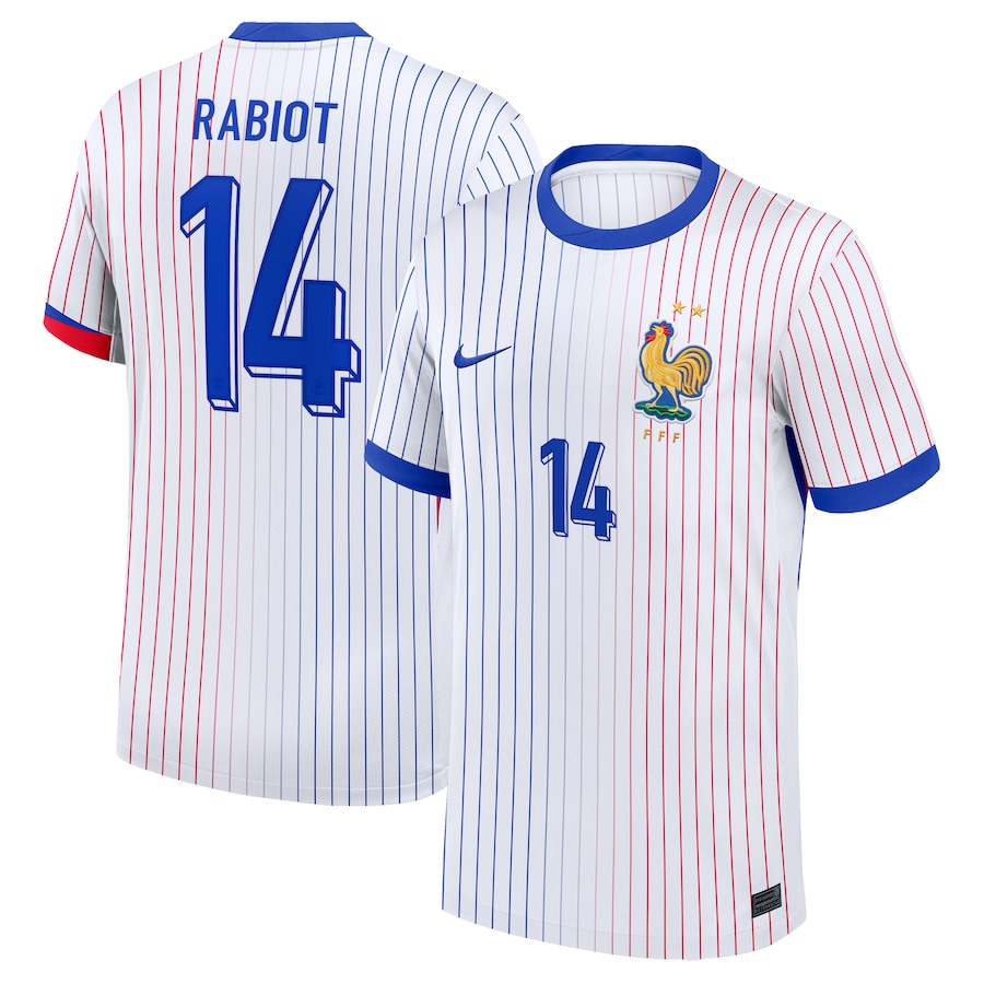 Rabiot Men's France 2024 Stadium Away Soccer Jersey