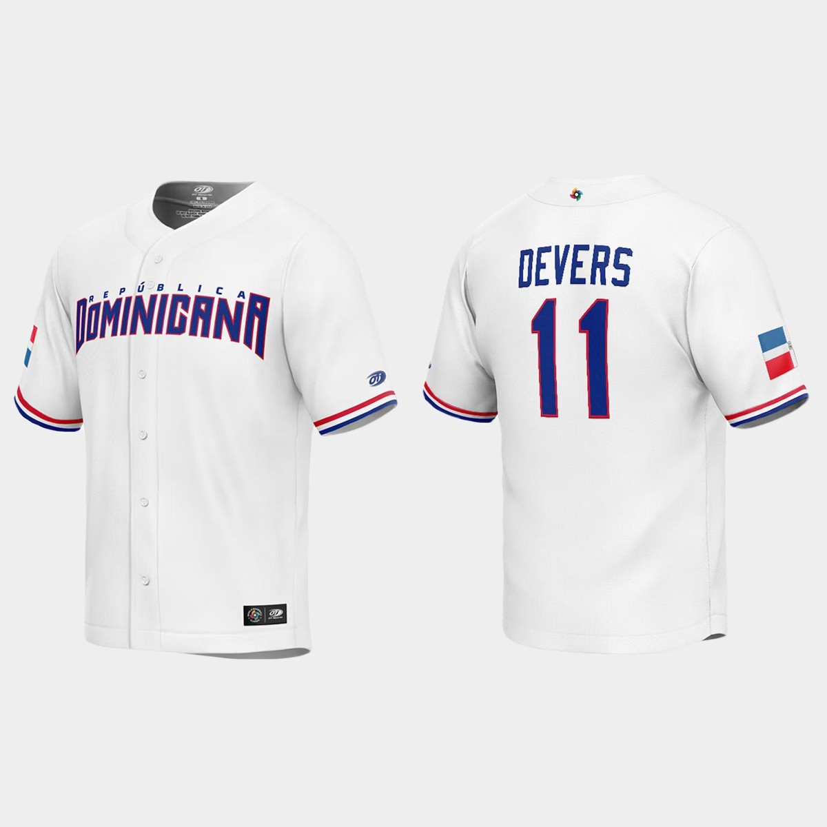 Rafael Devers Dominican Republic 2023 World Classic Jersey - White