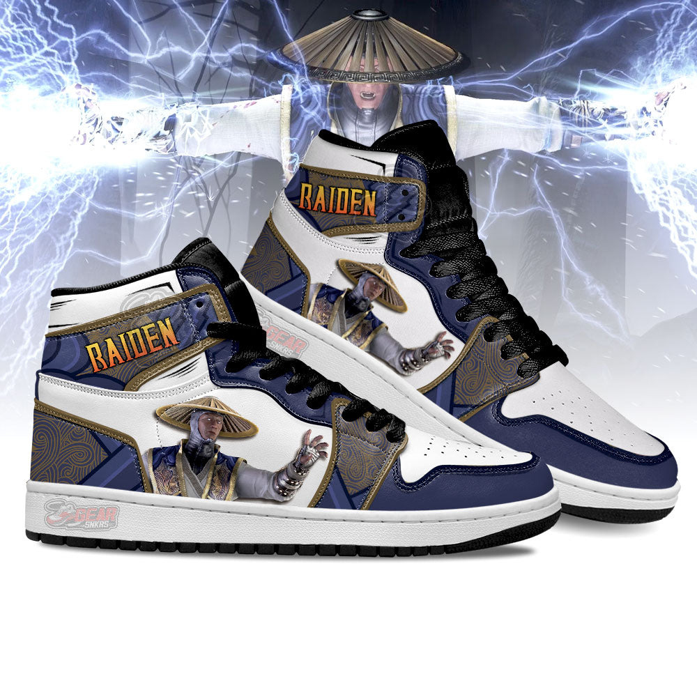 Raiden Mortal Kombat JD Sneakers Shoes For Fans, Air Jordan Hightop