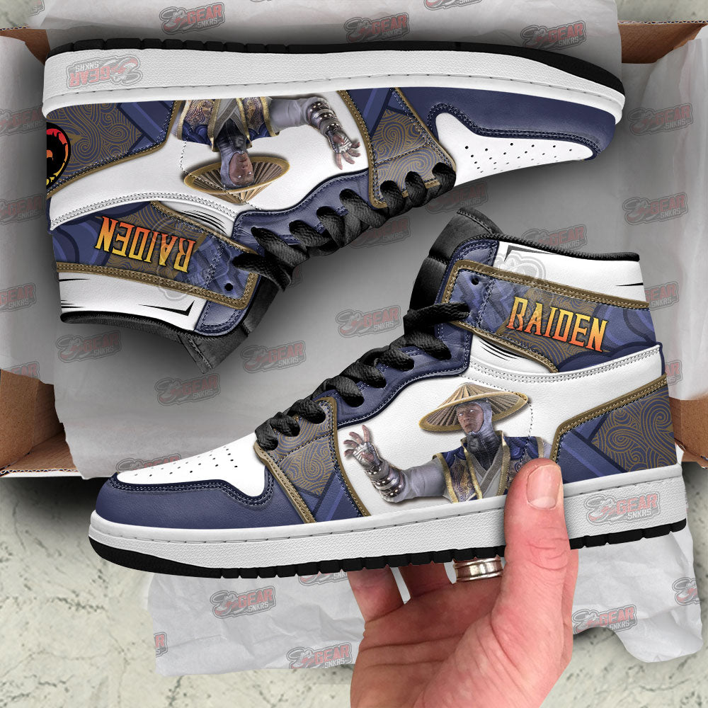 Raiden Mortal Kombat JD Sneakers Shoes For Fans, Air Jordan Hightop
