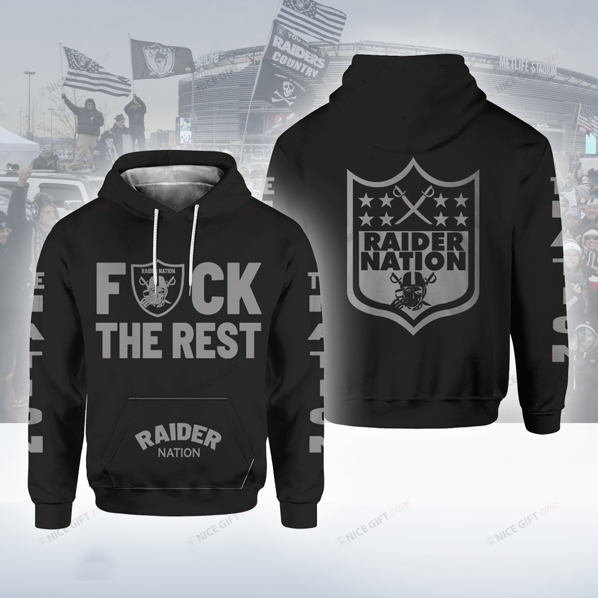 Raider Nation 3D Hoodie Gift For Fans