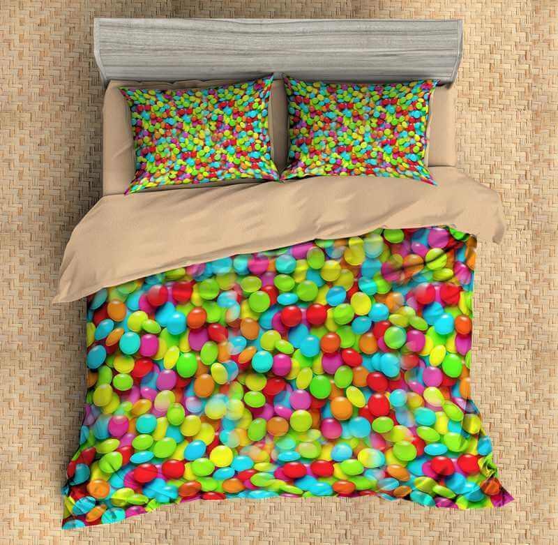 Rainbow 3D Customized Duvet Cover Bedding Set