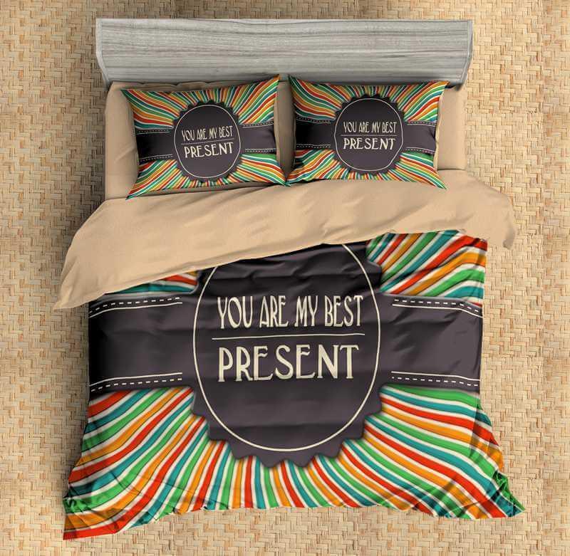 Rainbow 3D Customized Duvet Cover Bedding Set