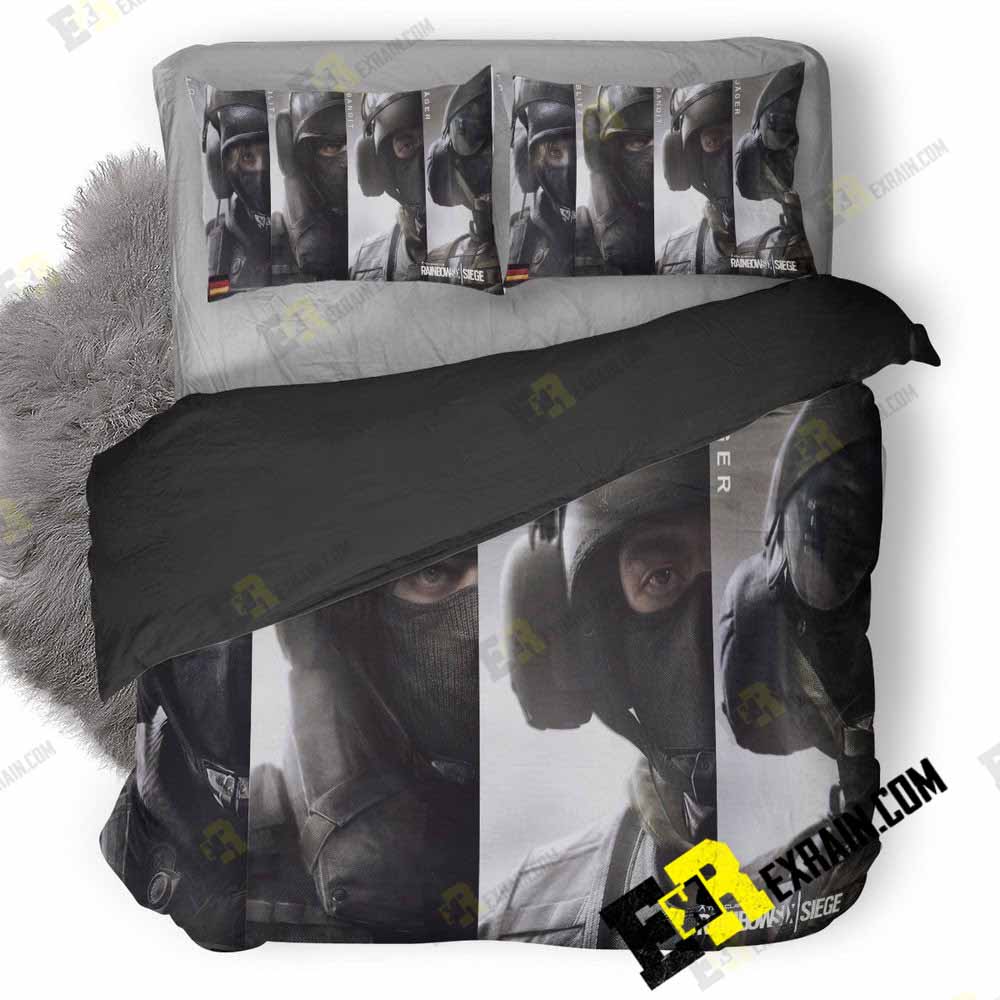 Rainbow Six Seige 3D Customized Duvet Cover Bedding Set