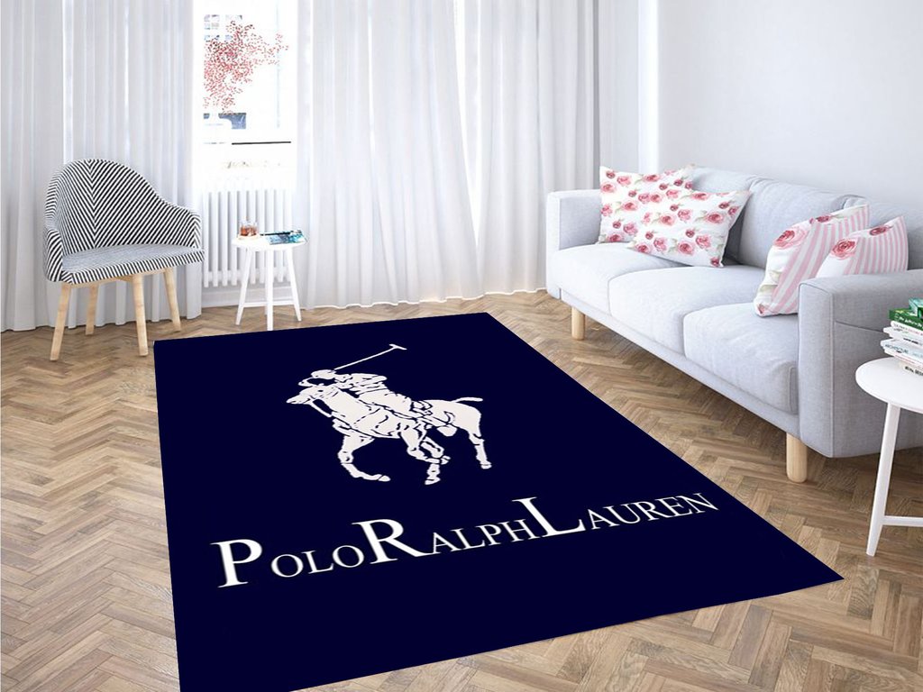 Ralph Lauren Polo Blue Living Room Modern Carpet Rectangle Rug
