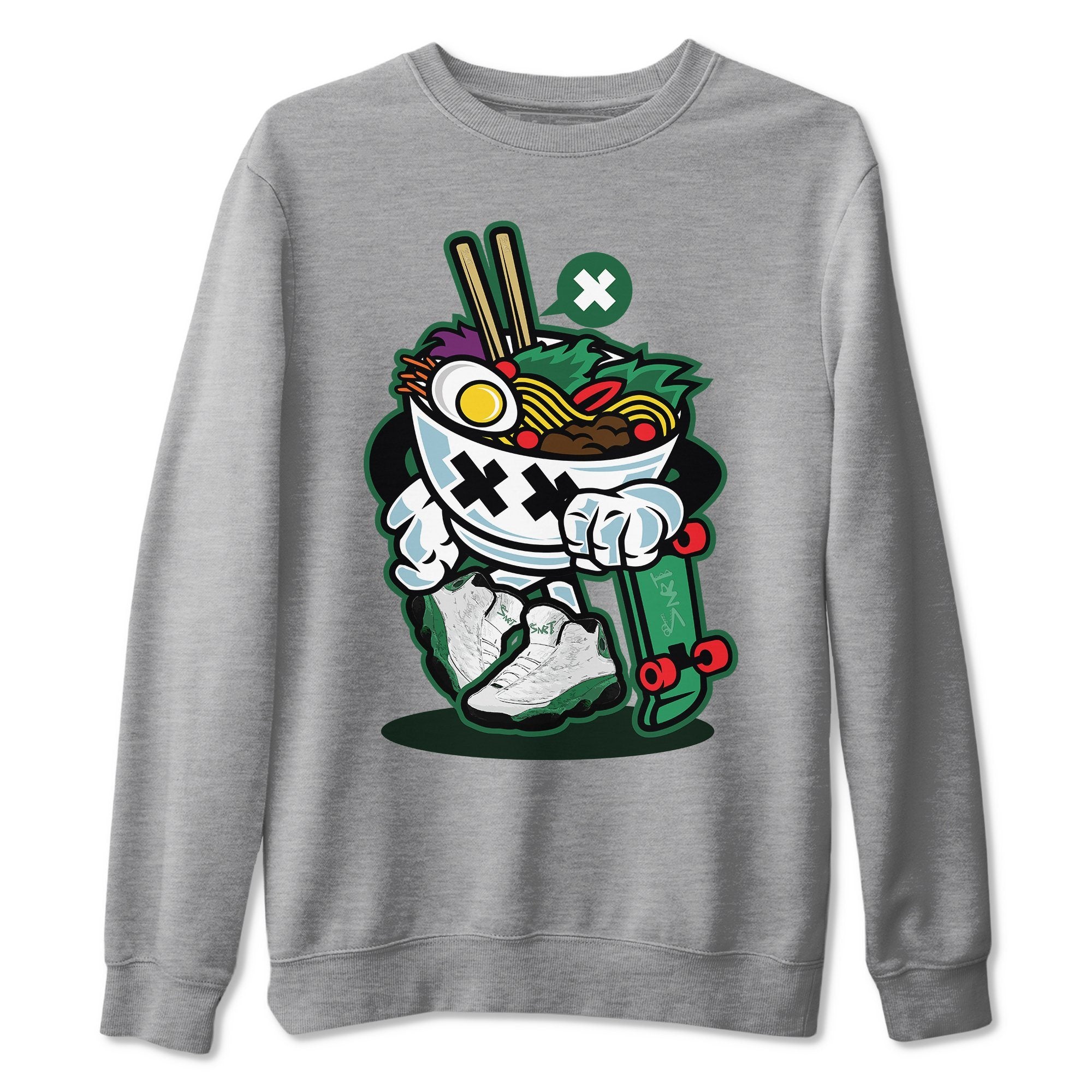 Ramen Style Unisex Sweater – Air Jordan 13 Lucky Green, Sneakers Matching Sweater