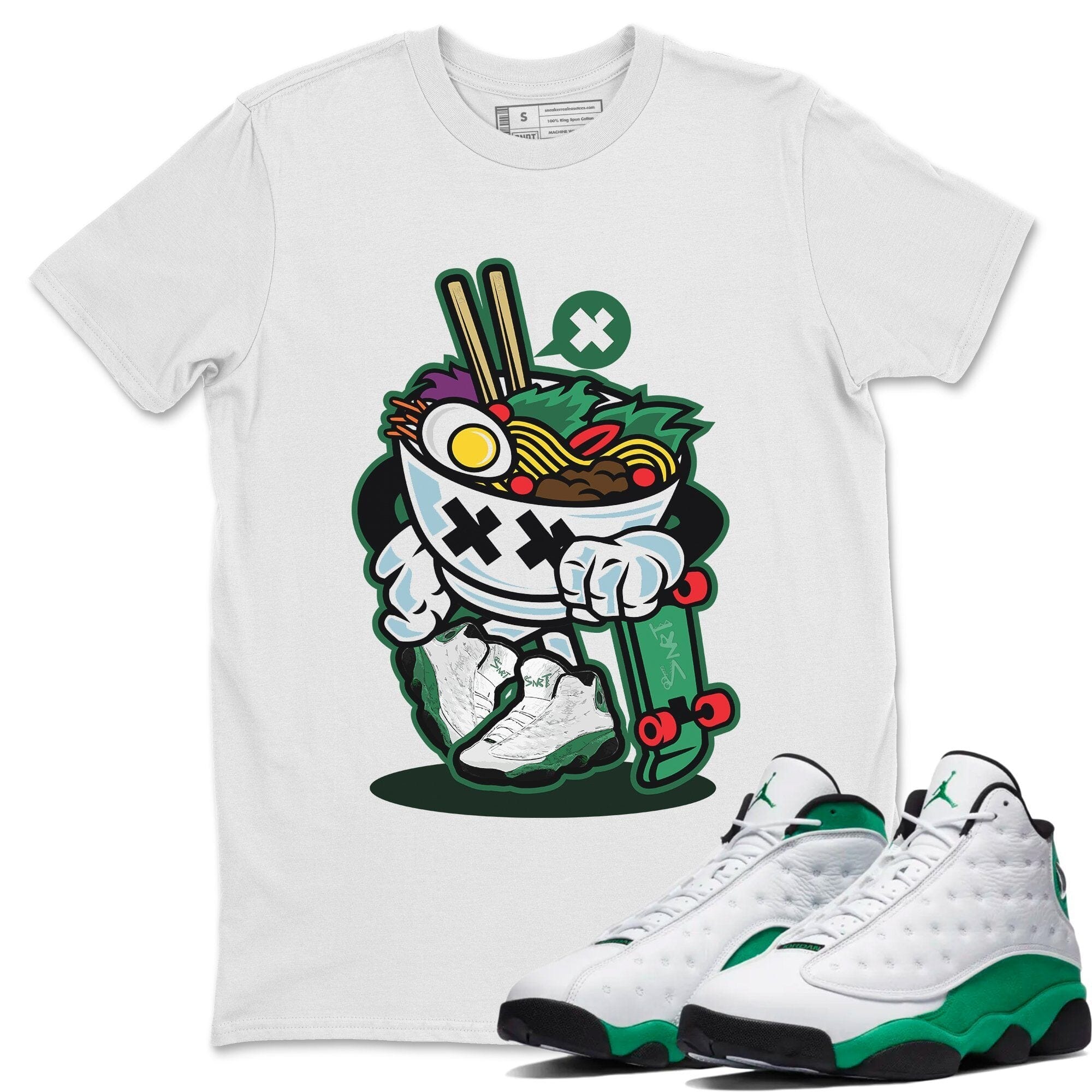 Ramen Style Unisex Sweater – Air Jordan 13 Lucky Green, Sneakers Matching Sweater