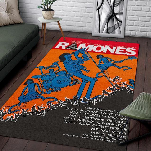 Ramones Australian Tour Area Rectangle Rug