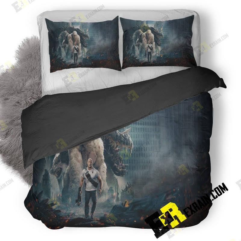 Rampage 8K Poster P1 3D Customized Duvet Cover Bedding Set