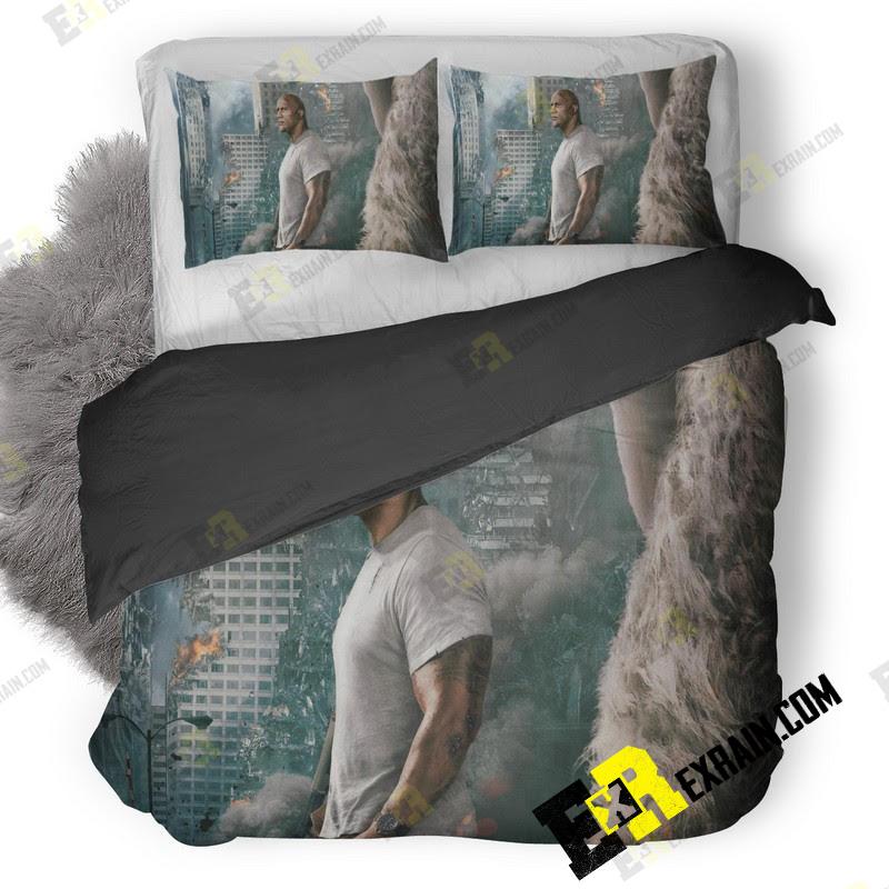 Rampage Dwayne Johnson Movie Jq 3D Customized Duvet Cover Bedding Set