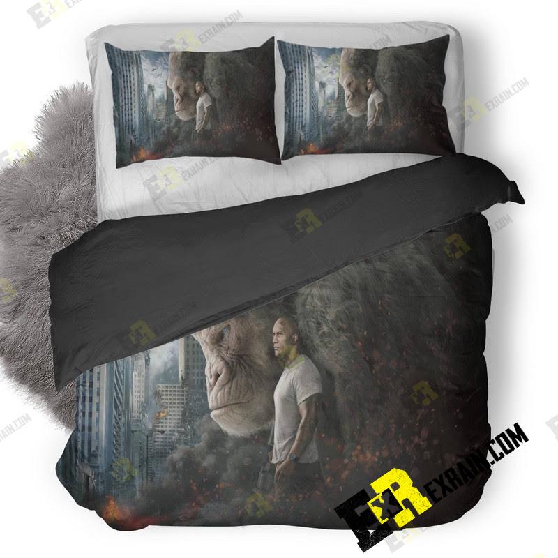 Rampage Movie 10K Poster 2M 3D Customized Duvet Cover Bedding Set