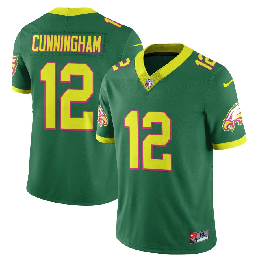 Randall Cunningham Men's Philadelphia Eagles City Edition Vapor Limited V2 Green Jersey - All Stitched