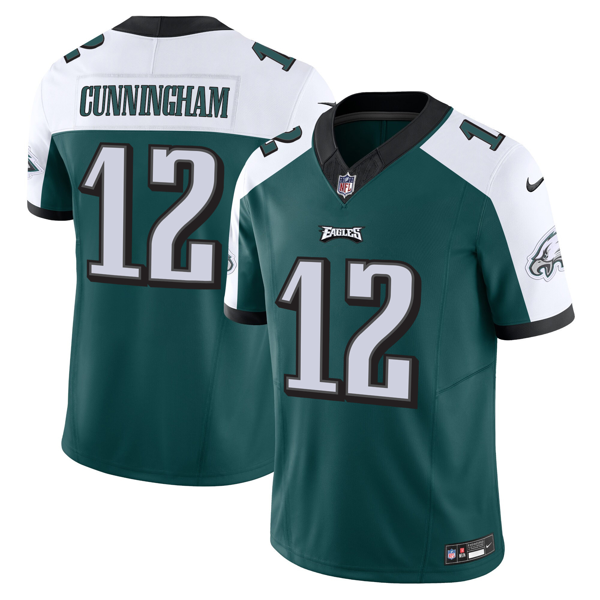 Randall Cunningham Men's Philadelphia Eagles Vapor Limited Alternate Jersey - All Stitched